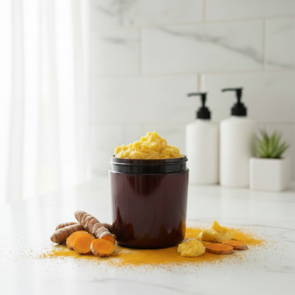 Turmeric and Lemon Face and Body Scrub